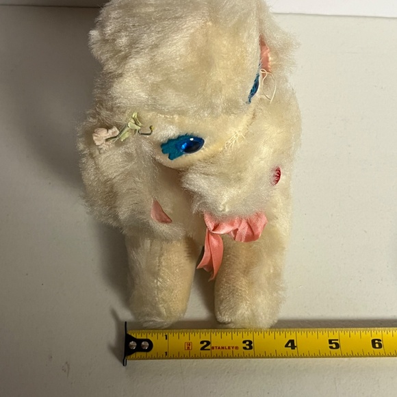 Knickerbocker Dancing Animals White Poodle Wind Up Musical Toy Plush Works - Picture 10 of 10